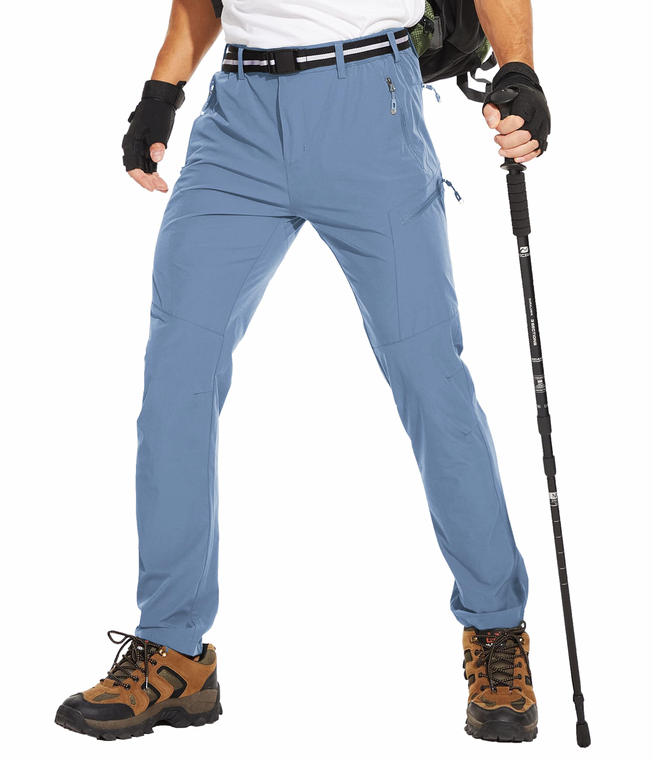 NATUVENIX Hiking Pants Men Lightweight Mens Travel Pants Stretchy Work Pants for Men Quick Dry Fishing Pants for Men Outdoor